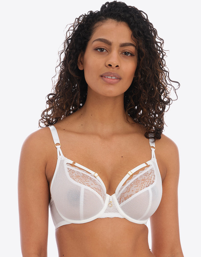 Freya Temptress Plunge Bra White