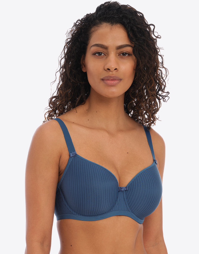 Freya Idol Moulded Balcony Bra Vintage Denim