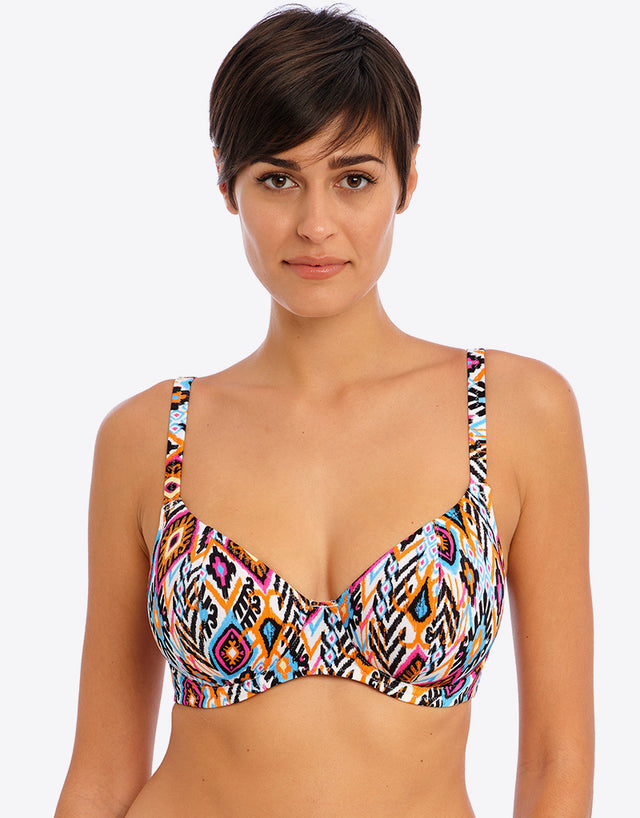 Freya Viva La Fiesta Plunge Bikini Top Multi