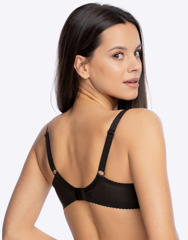 Gaia Keto Balconette Bra Black