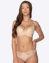 Gaia Veronika Padded Balconette Bra Beige