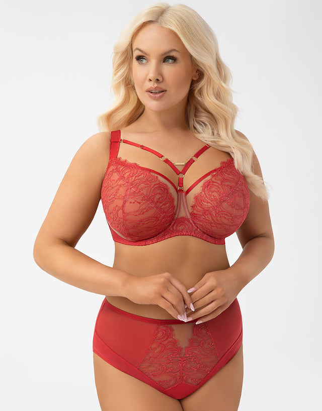 Gorsenia Flavia Balconette Bra Red