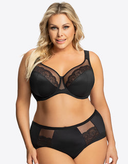 Gorsenia Luisse Full Cup Bra Black