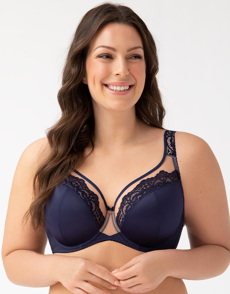 Susa Nizza Women's Underwired Full Cup Bra – High Cotton, Eco Lace, EU Made (38D)