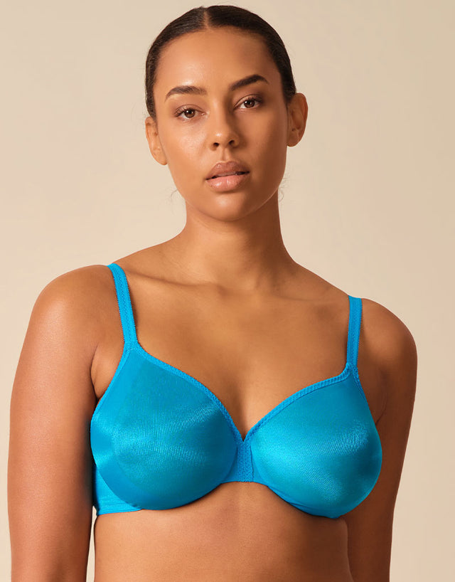 Gossard Glossies Sheer Bra Atomic Blue