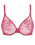 Gossard Glossies Lace Sheer Bra Rose Pink