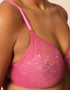 Gossard Glossies Lace Sheer Bra Rose Pink