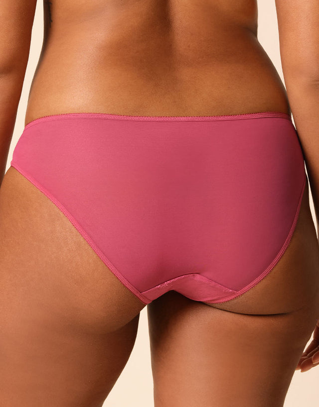 Gossard Glossies Lace Brief Rose Pink