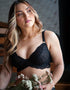 Hot Milk Heroine Plunge Nursing Bra Black