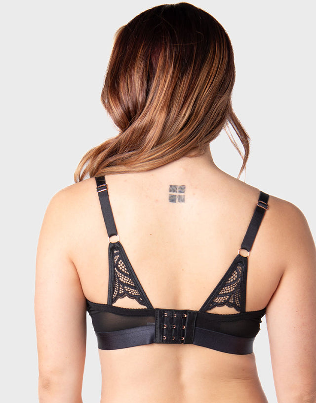 Hot Milk Warrior 2.0 Non Wired Nursing Bra Black