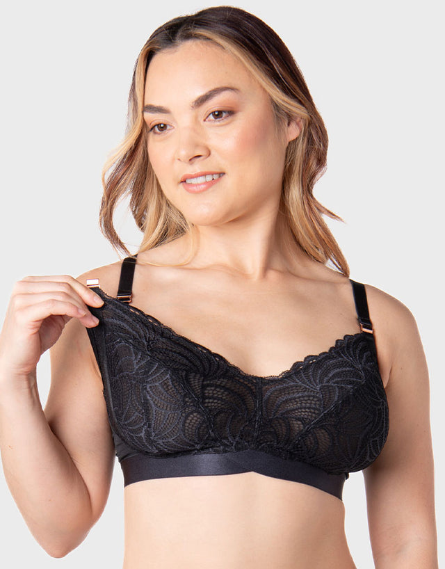 Hot Milk Warrior 2.0 Non Wired Nursing Bra Black