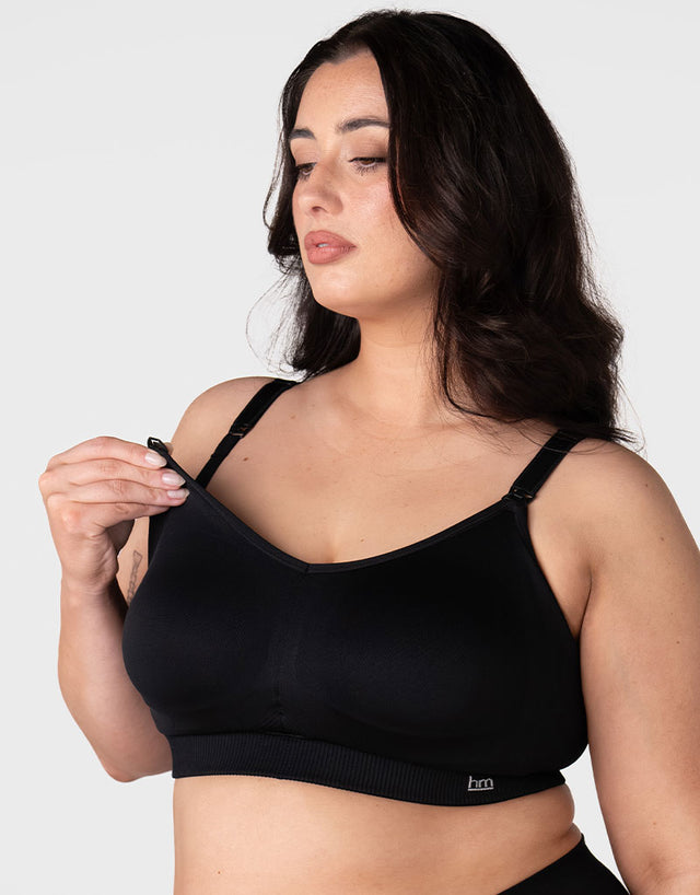 Hot Milk My Everyday Non Wired Nursing Bra Black