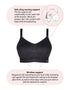 Hot Milk My Everyday Non Wired Nursing Bra Black