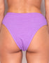 Ivory Rose Scrunch High Waist Bikini Bottom Lilac