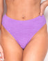 Ivory Rose Scrunch High Waist Bikini Bottom Lilac