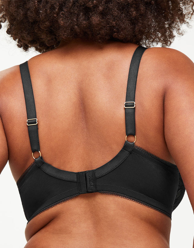 KBX Alice Non Padded Plunge Bra Black