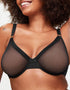 KBX Zadie Non Padded Plunge Bra Black