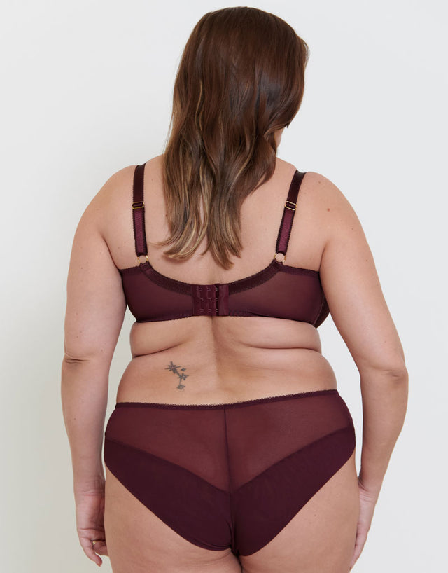 Liaison Uptown Brazilian Brief Merlot