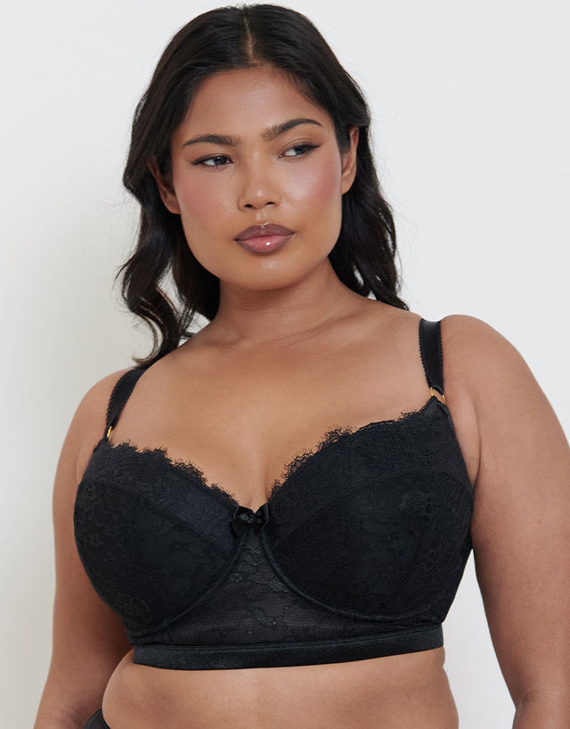 Liaison Vienna Padded Longline Balcony Bra Black