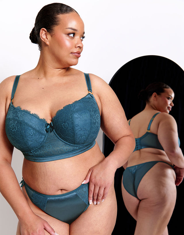 Liaison Vienna Padded Longline Balcony Bra French Navy