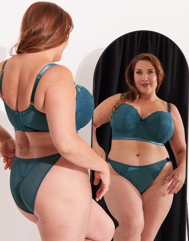 Liaison Vienna Padded Longline Balcony Bra French Navy