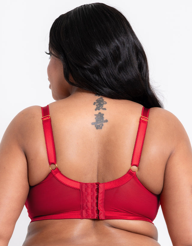 Liaison Vienna Padded Longline Balcony Bra Red
