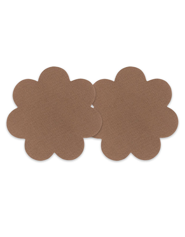 Magic Secret Fabric Nipple Covers x6 Pairs Mocha Brown