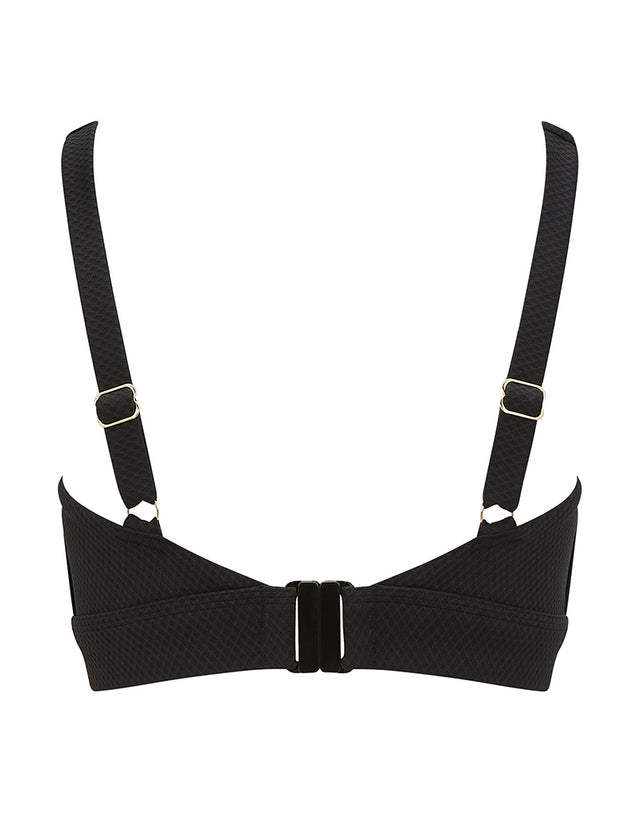 Miss Mandalay Christina Non Wired Bikini Top Black