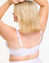 Oola Floral Lace Plunge Bra White