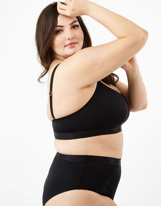 Oola Hidden Wire Bralette Black