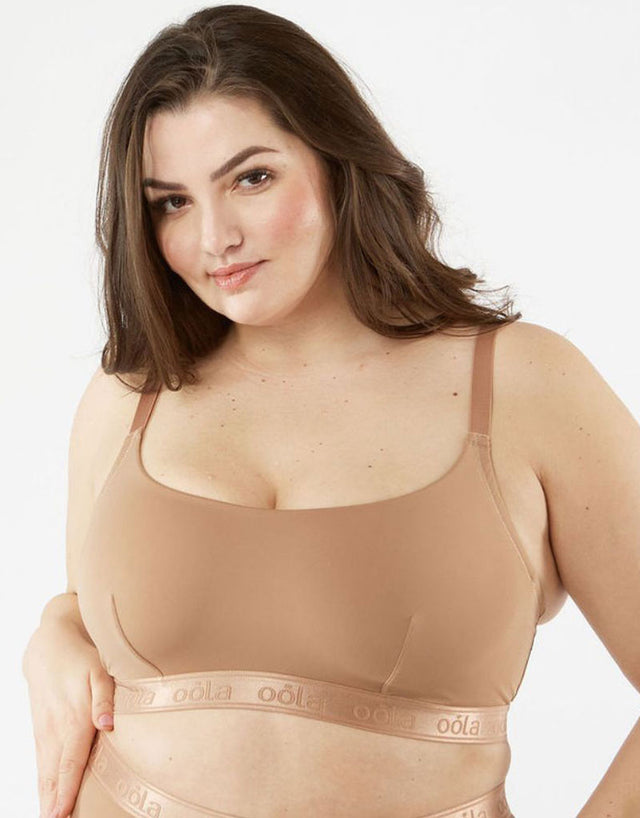 Oola Hidden Wire Bralette Mocha Brown