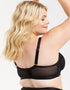Oola Soft Mesh High Apex Balcony Bra Black