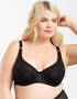 Oola Soft Mesh High Apex Balcony Bra Black