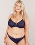 Oola Spot And Lace Brief Navy