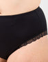 Oola Super Soft Cotton High Waist Control Brief Black
