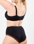 Oola Super Soft Cotton High Waist Control Brief Black