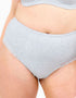 Oola Super Soft Cotton High Waist Control Brief Grey Marl