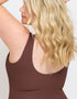 Oola Tummy Control Hidden Wire Swimsuit Chocolate Brown