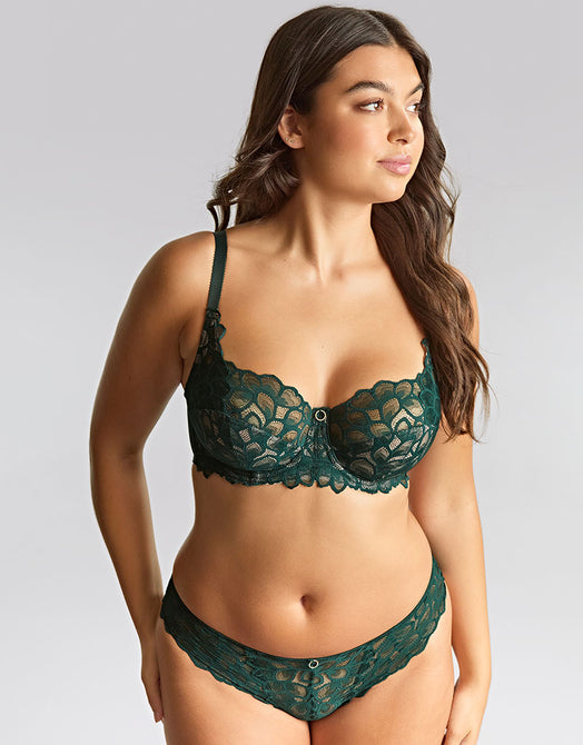 Panache Allure Full Cup Bra Forest Green