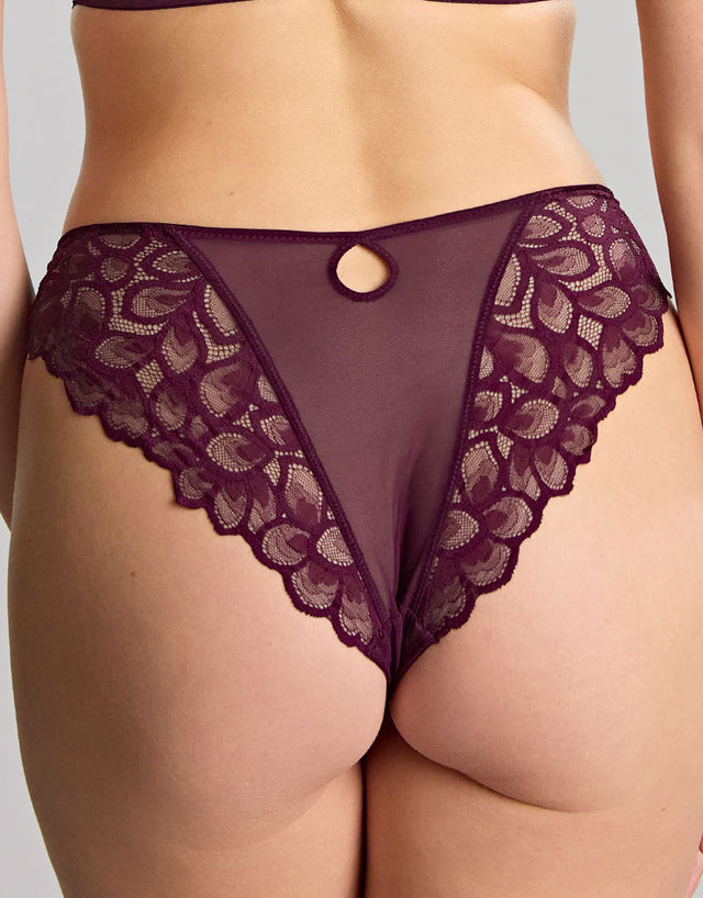 Panache Allure Brazilian Brief Plum Purple