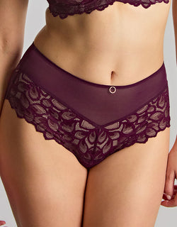 Panache Allure Deep Brief Plum Purple