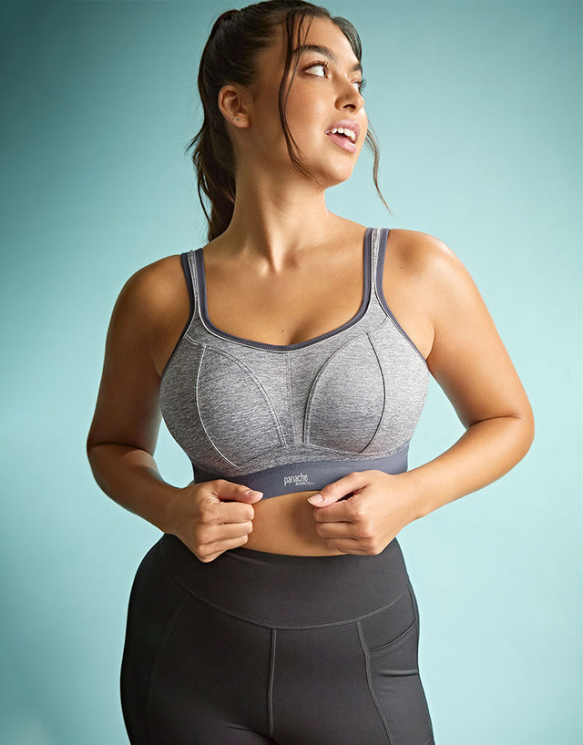 Panache Boundless Non Wired Sports Bra Charcoal Marl