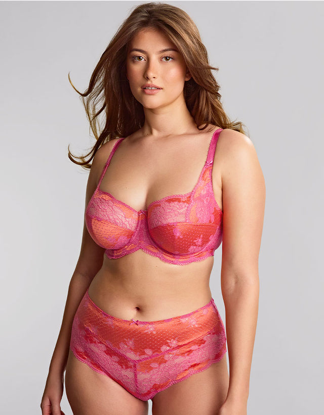 Panache Clara Full Cup Bra Papaya Pink