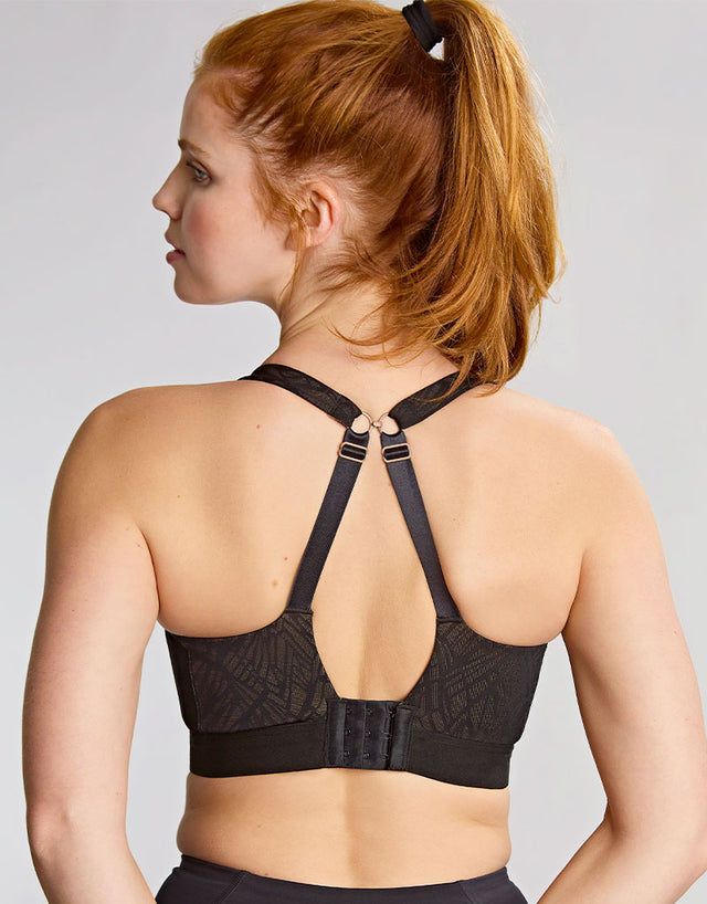 Panache Endurance Non-Padded Sports Bra Black/Latte