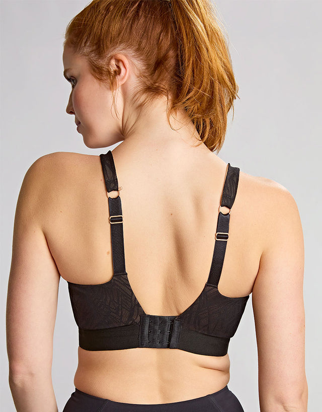 Panache Endurance Non-Padded Sports Bra Black/Latte