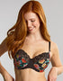 Panache Envy Full Cup Bra Black Rose Print