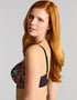 Panache Envy Full Cup Bra Black Rose Print