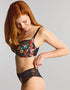 Panache Envy Full Cup Bra Black Rose Print