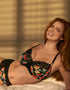 Panache Envy Full Cup Bra Black Rose Print