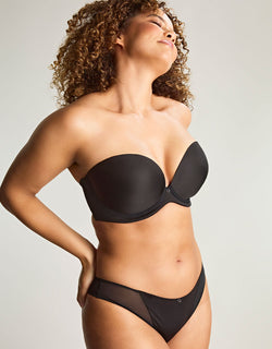 Panache Faith Moulded Plunge Strapless Bra Black